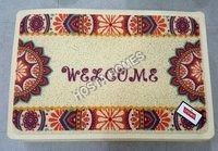 Art & Craft Welcome Print Pvc Mat Back Material: Rubber Tpr