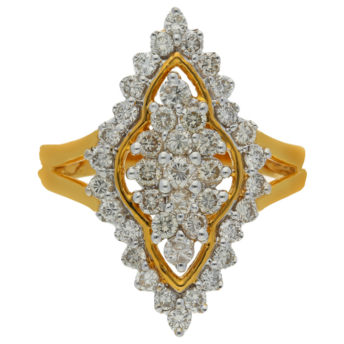 Diamond Ladies Ring Diamond Carat Weight: 1.22 Carat