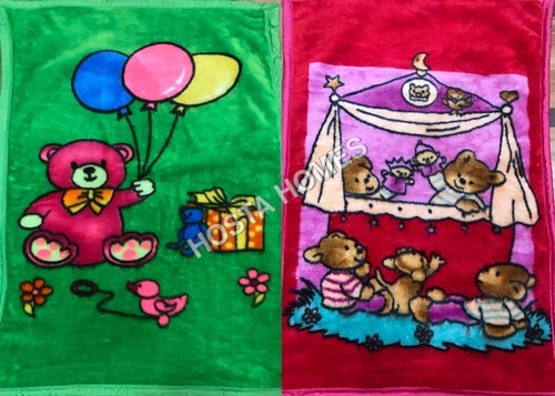 Super Soft Baby Mink Combo Of Set 2 Green & Red Age Group: Children
