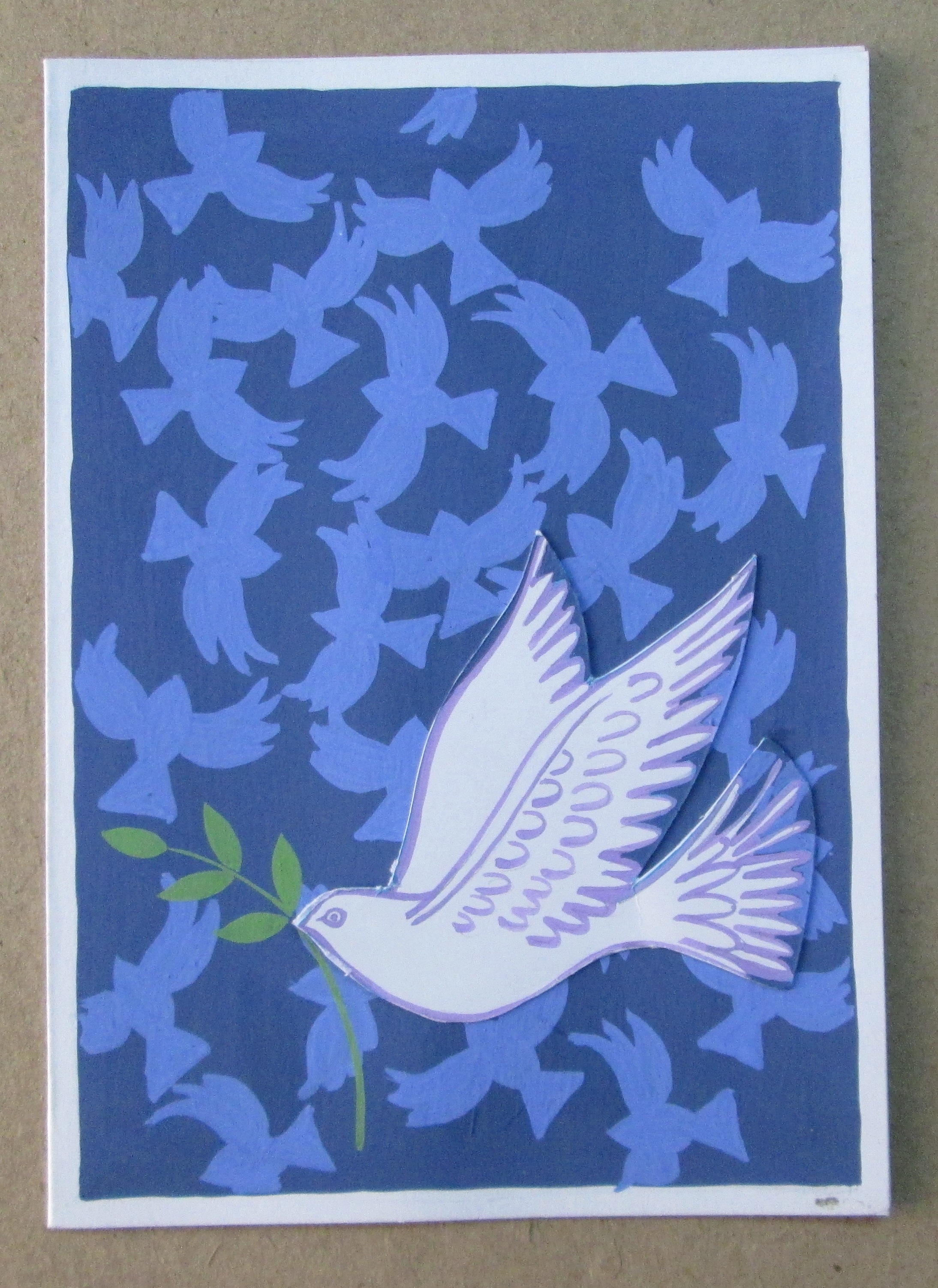 Christmas Cards #3 - Cardstock 5x7 Inches Brown, Matte Finish | Handmade, Unique Designs, Custom Sizes, Envelope Packaging