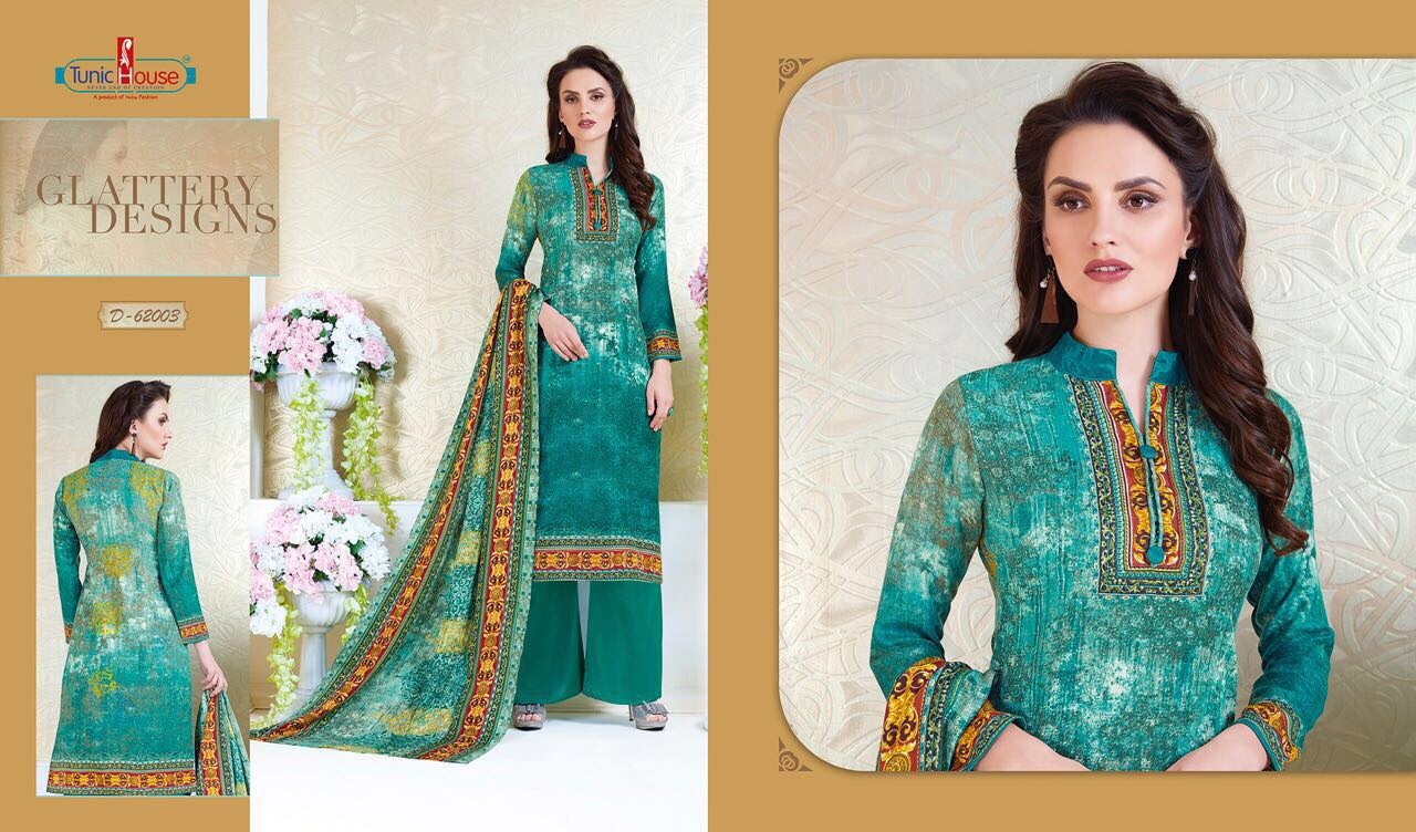 Salwar Kameez - Woolen Fabric, Customized Size, All Colors | Full Sleeves, Printed Pattern, Dry Cleaning & Washable, Ideal For Winter