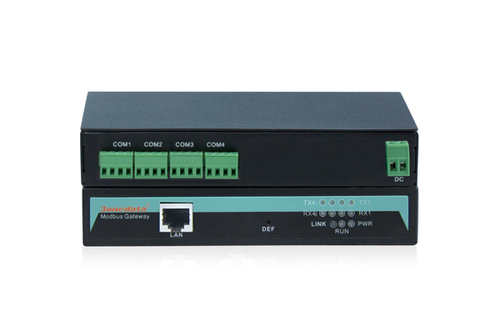 4-port RS-485/422 to Ethernet Modbus Gateway