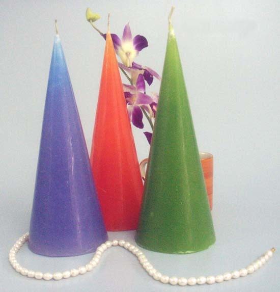 Decorative Cone Candles