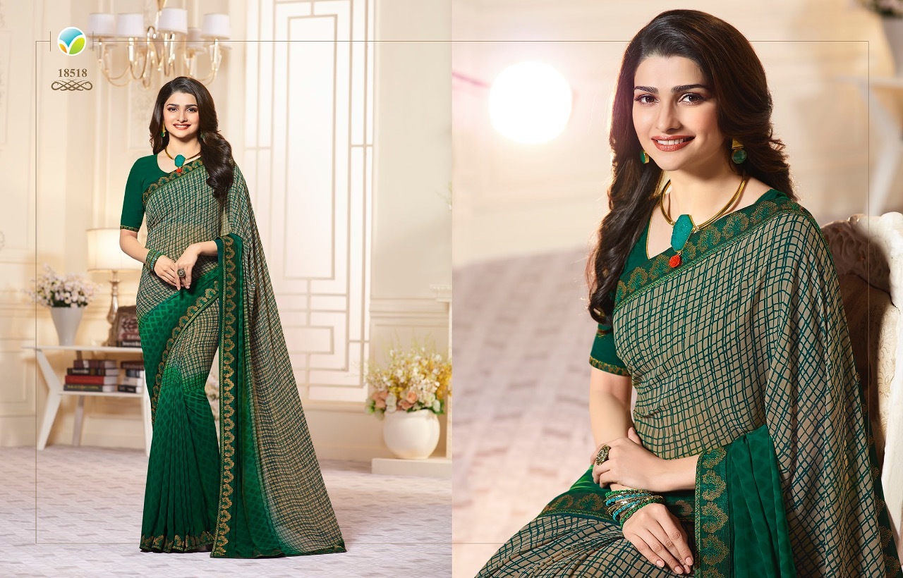 Multi Color Faux Georgette Saree
