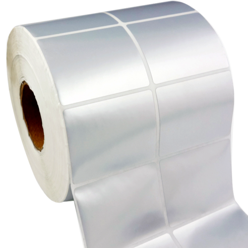 Silver Polyester Label