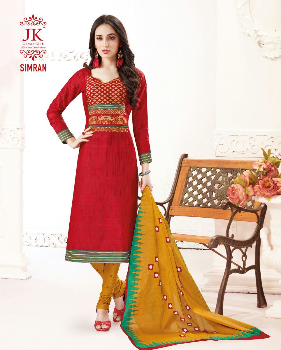 Unstitched Cotton Printed Salwar Kameez