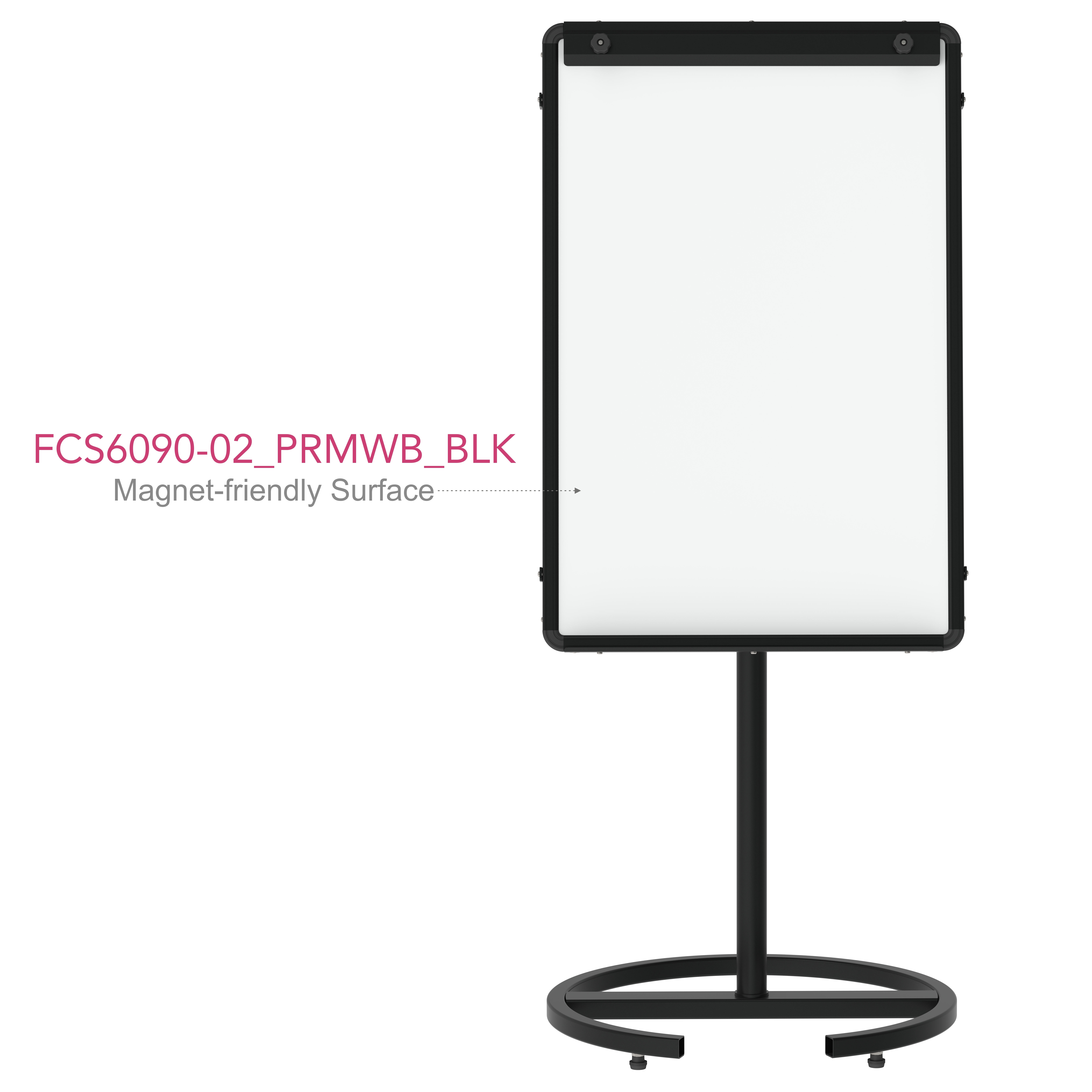 Jet Black With Black Frame Or Coll Grey With Silver Frame Portable Magnetic Whiteboard Presentation Stand