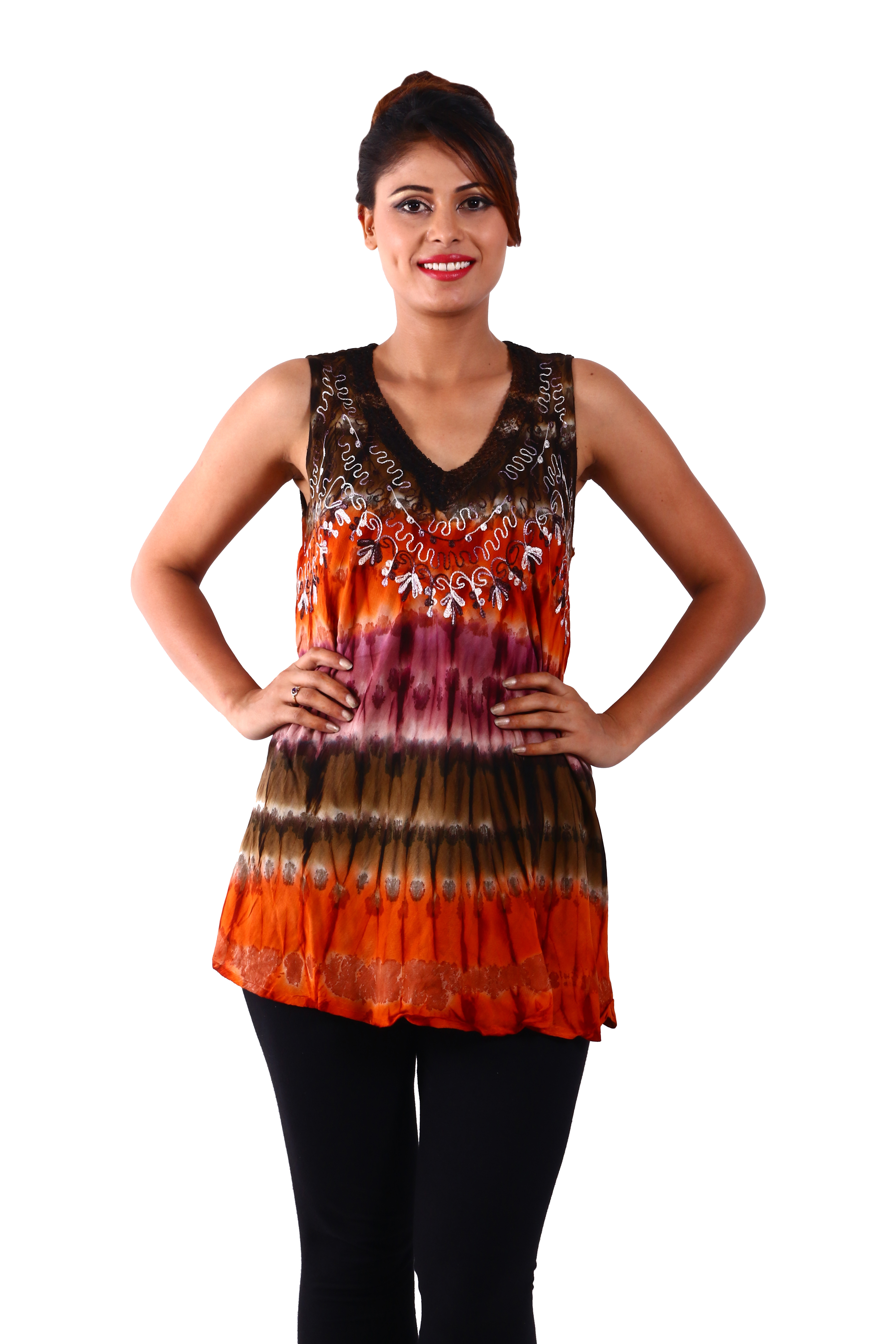 Multicolor Rayon Blouse