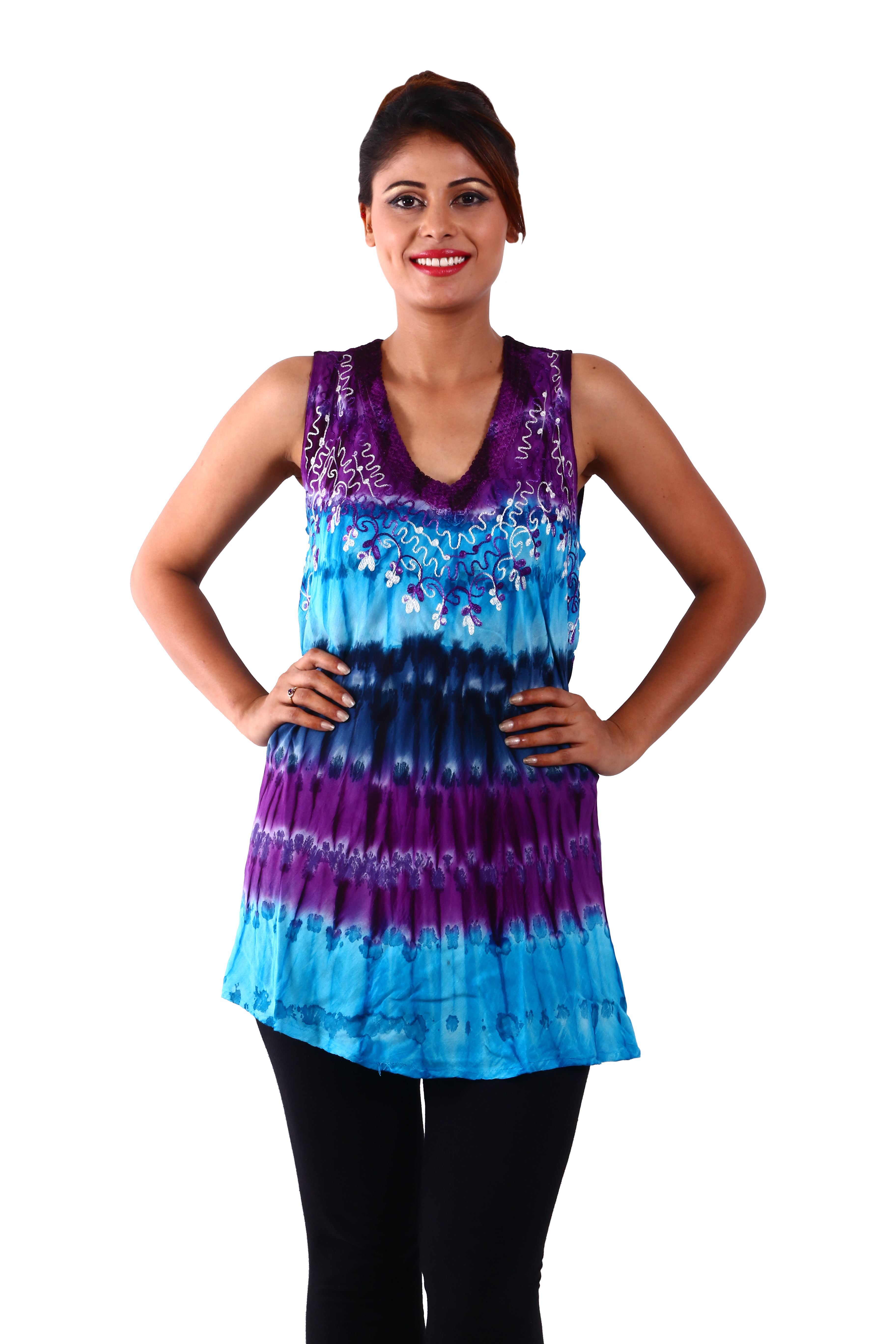 Multicolor Rayon Blouse