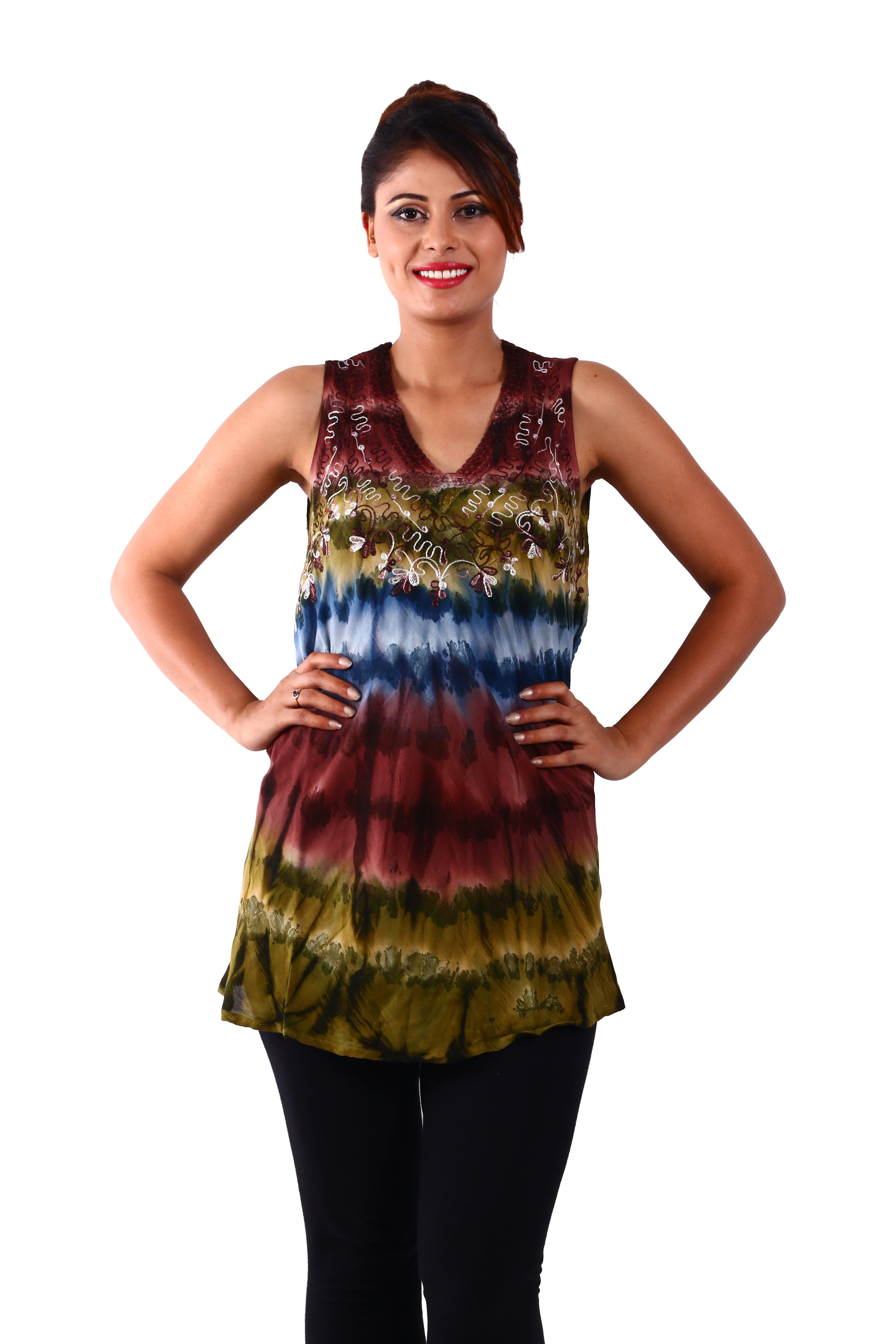 Multicolor Rayon Blouse