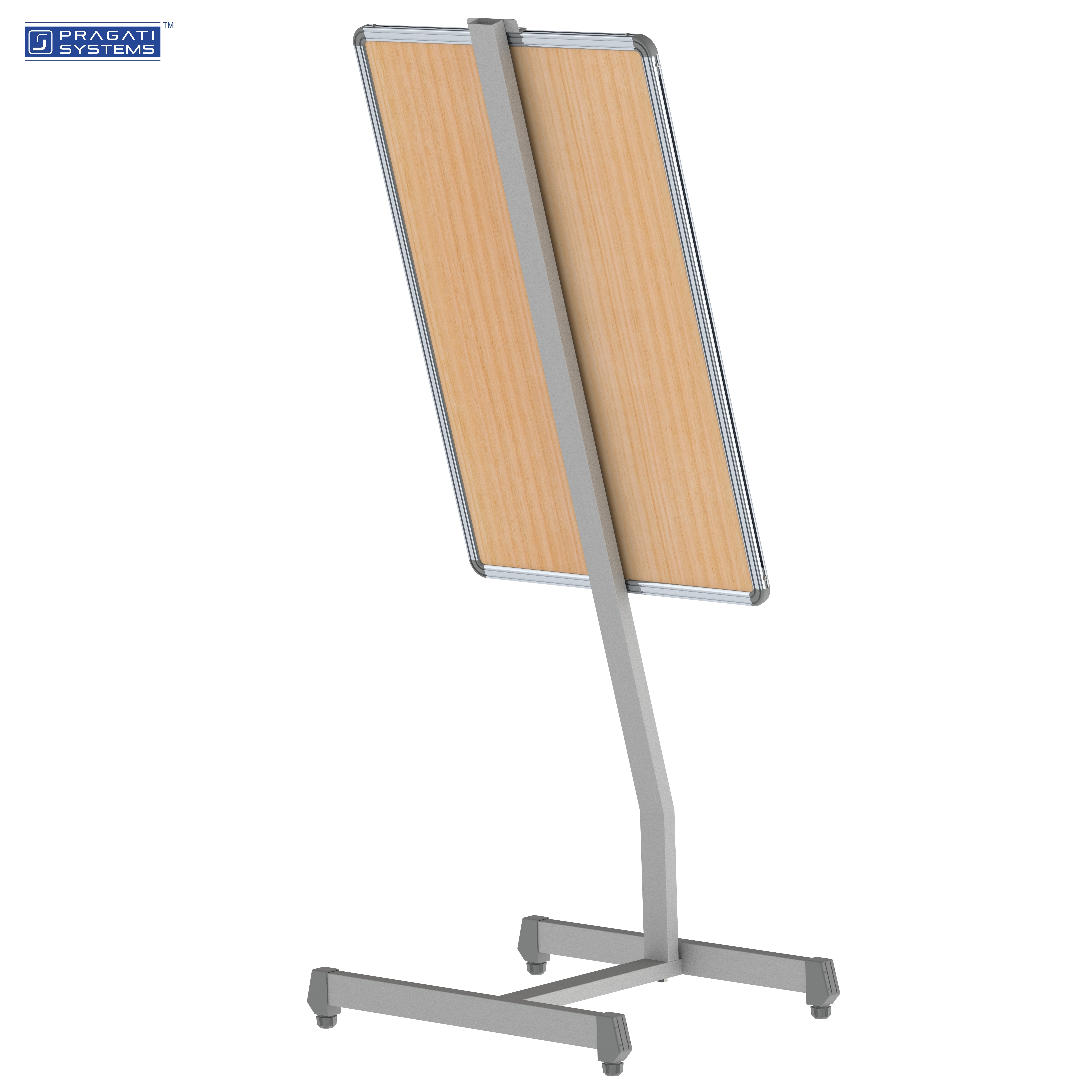 Lobby & Welcome Board Display Stand - Crca Steel, 154cm X 60cm X 50cm, Nickel Grey | Rigid & Stable Structure, Multi-directional Stability, Minimal Design, Ideal For Promotions