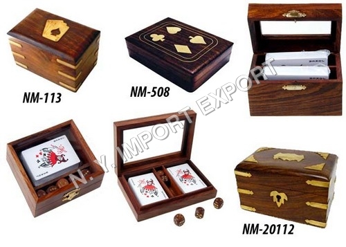 Wooden Playing Card Boxes