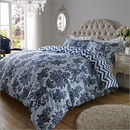 Sky Navy Blue Bed Sheet - Color: As Per Required