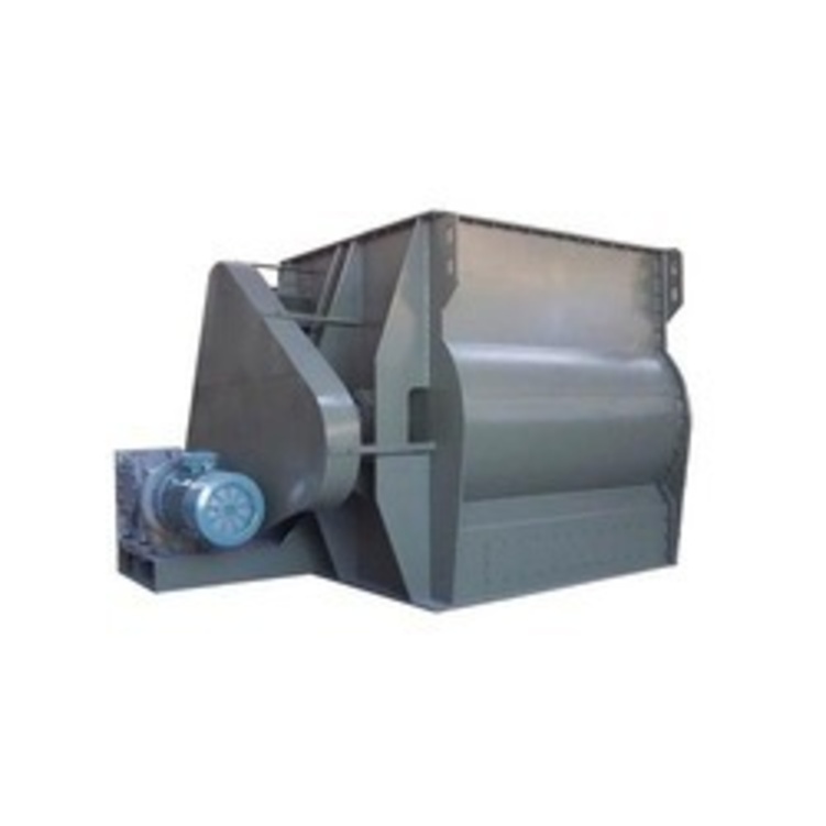 Single Shaft Paddle Mixer Machine - Color: Gray