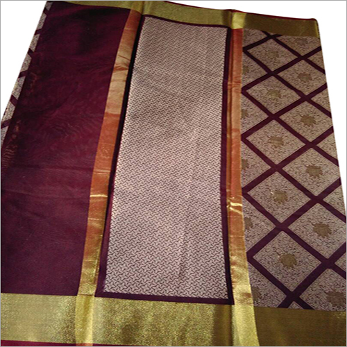 Brown Designer Banarasi Silk Saree
