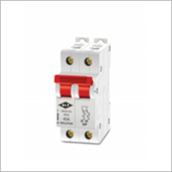 White And Red Double Phase Mcb Switch