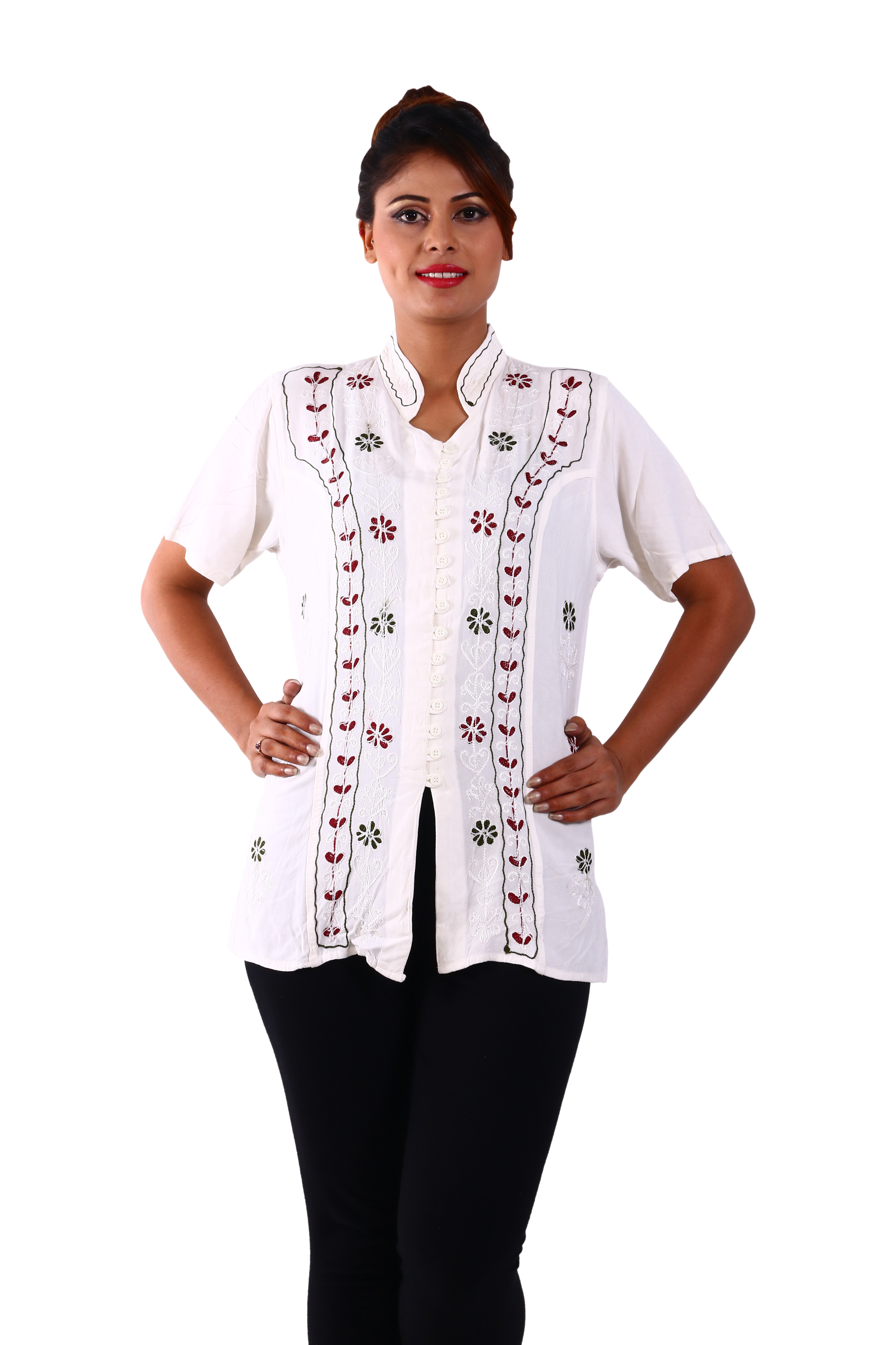 Cream Rayon Blouse