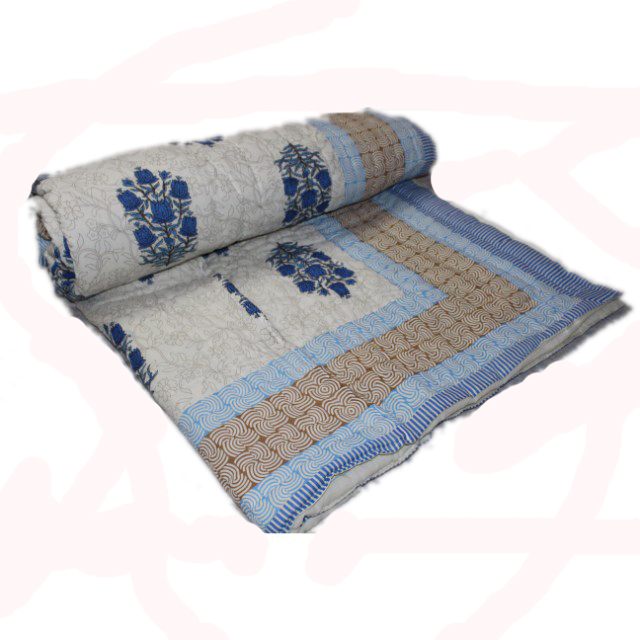 100% Cotton Printed Double Quilt