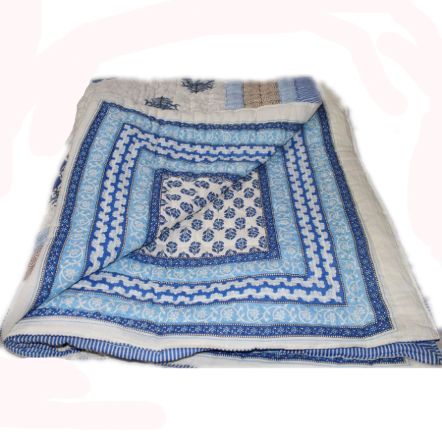 100% Cotton Printed Double Quilt