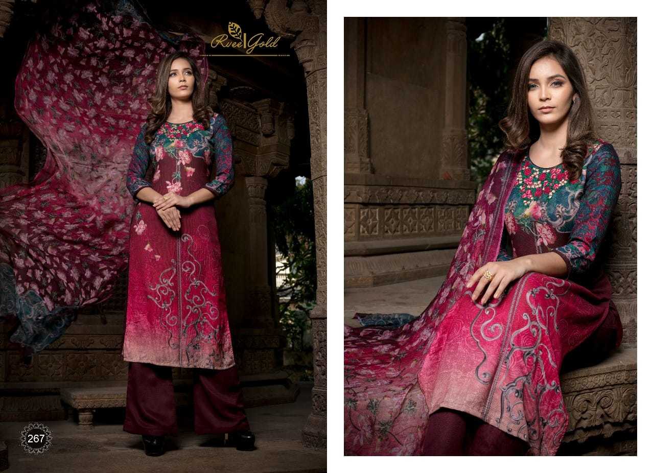 Printed Pashmina Work Suits