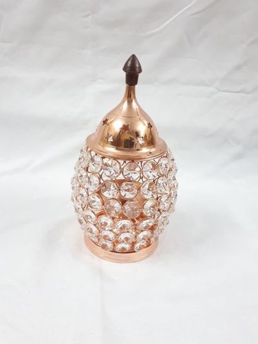Decorative Brass Diya - Brass Polish Finish | Lightweight Metal, Polished Indian Style, Artifical Design