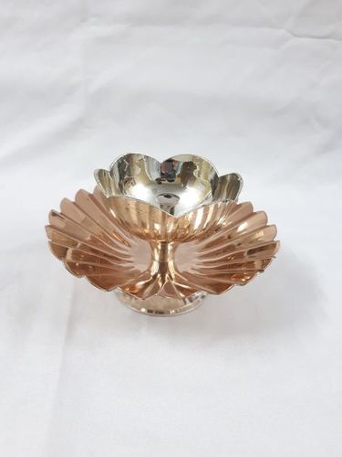 Brass Goblet Diya - Brass Metal, Light Weight, Polished Finish | Indian Style, Elegant Design, Perfect for Home Decor and Lighting