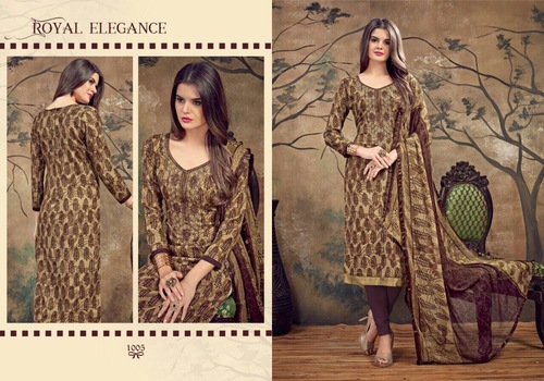 Brown Designer Printed Suits