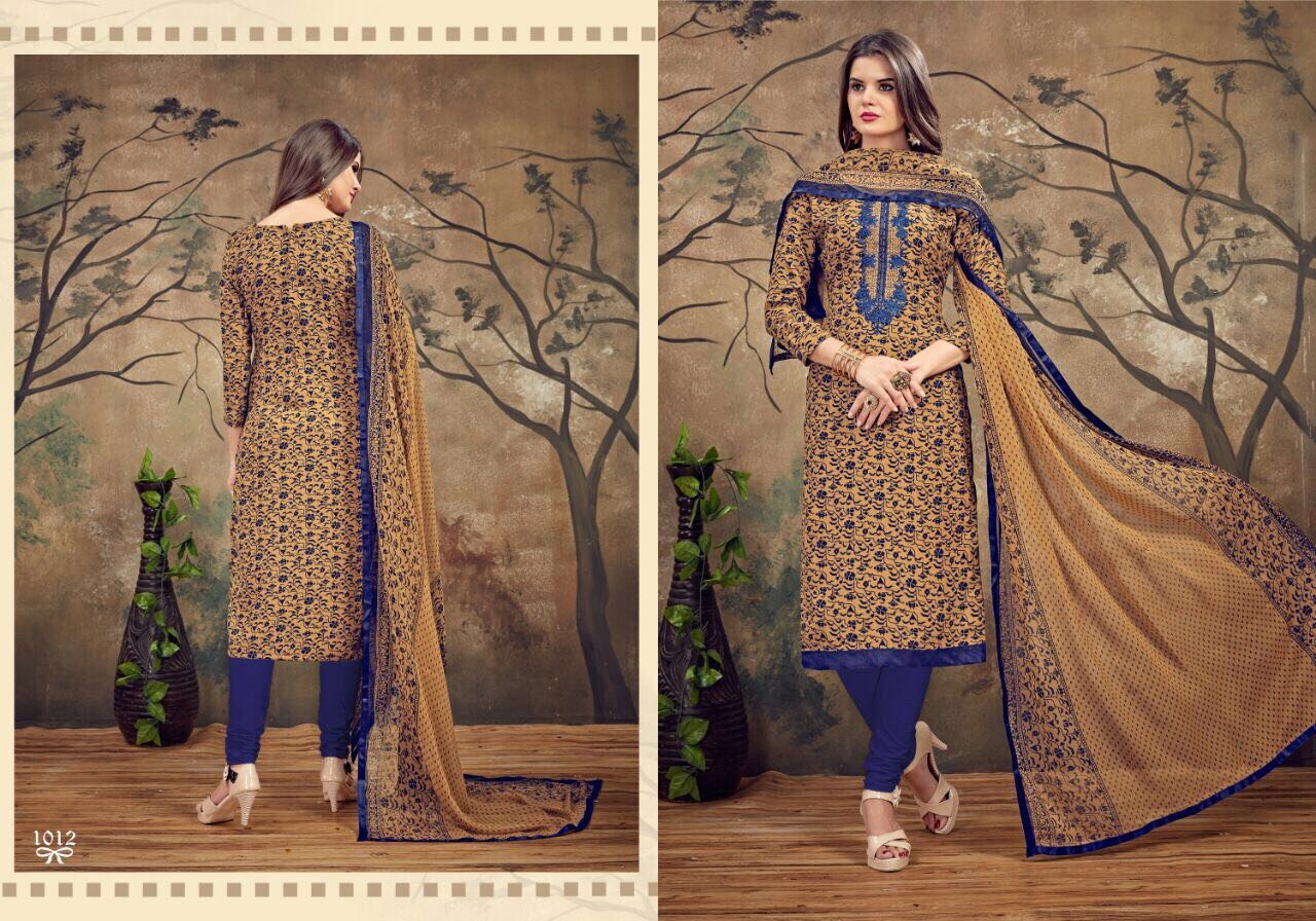 Brown Designer Printed Suits