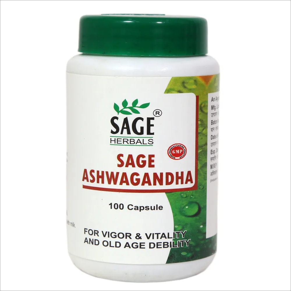 Ashwagandha Capsules - Premium Quality Herbal Extract | Supports Stress Relief, Boosts Energy and Focus