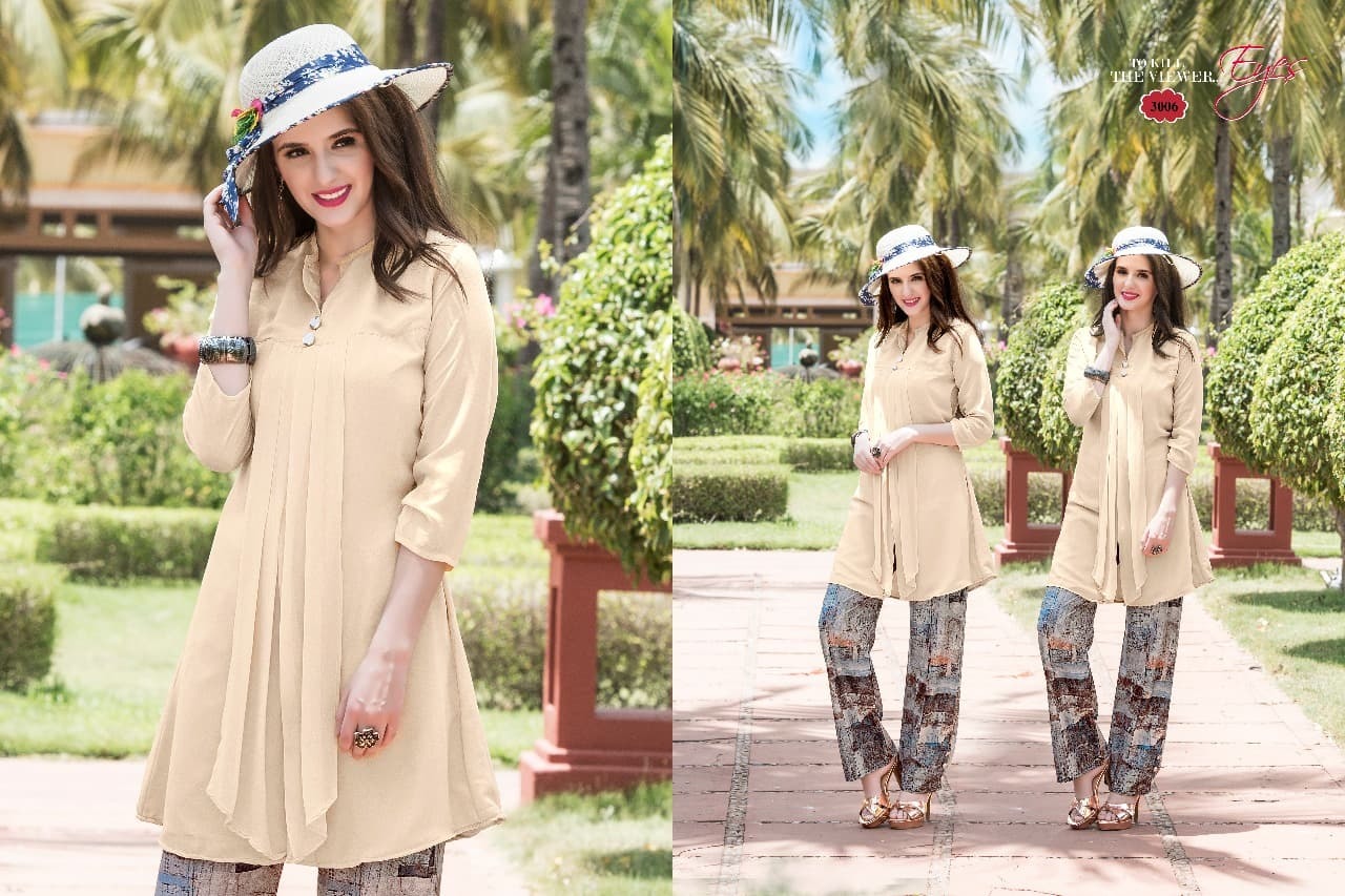 Silk Kurti - Fox Georgette Fabric, L Xl Sizes, Light Green, Crep Silk Inner, Stylish Comfortable Elegant