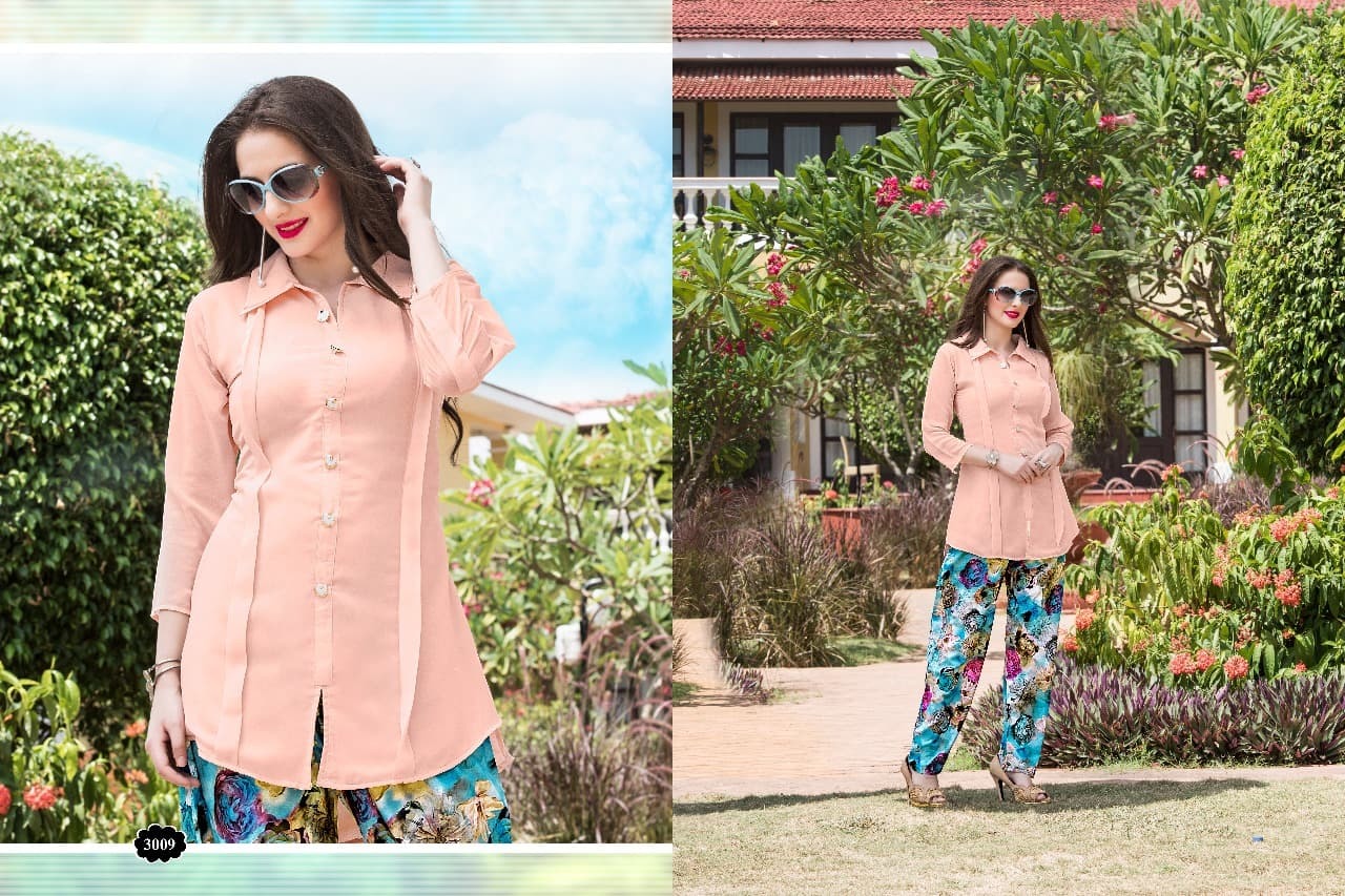 Silk Kurti - Fox Georgette Fabric, L Xl Sizes, Light Green, Crep Silk Inner, Stylish Comfortable Elegant