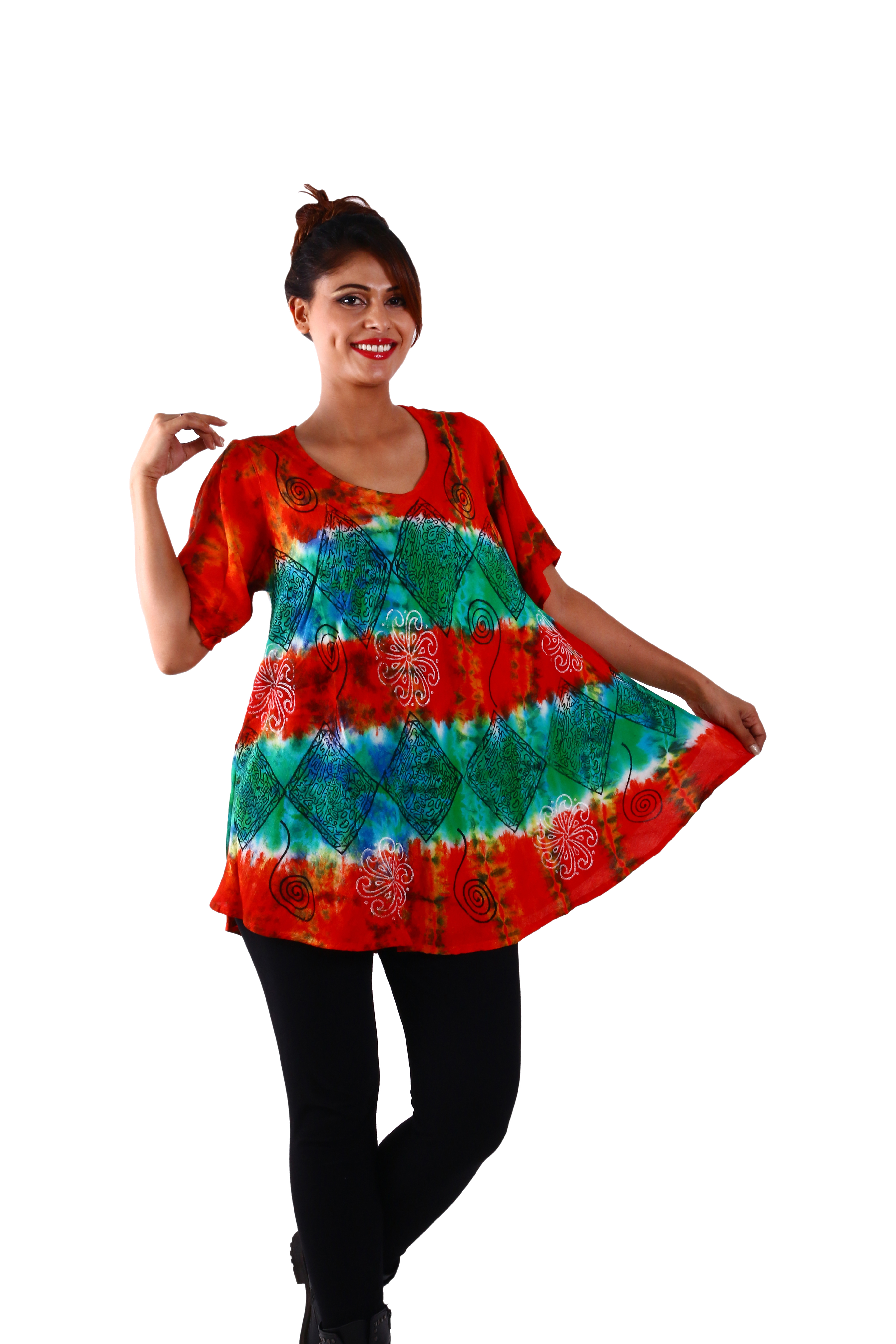 Multicolor Rayon Blouse