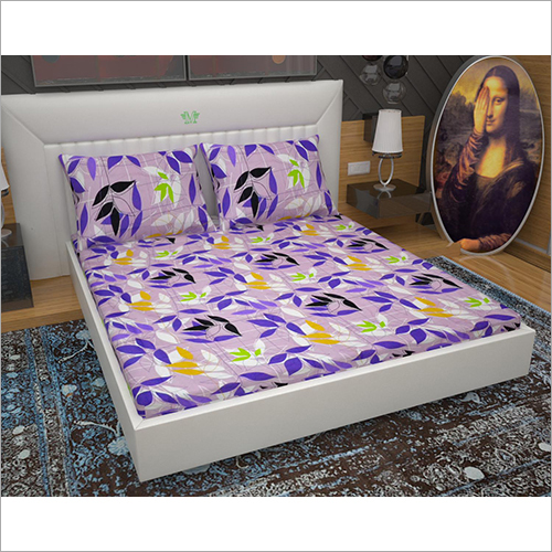 Fitted Printed Double Bedsheet