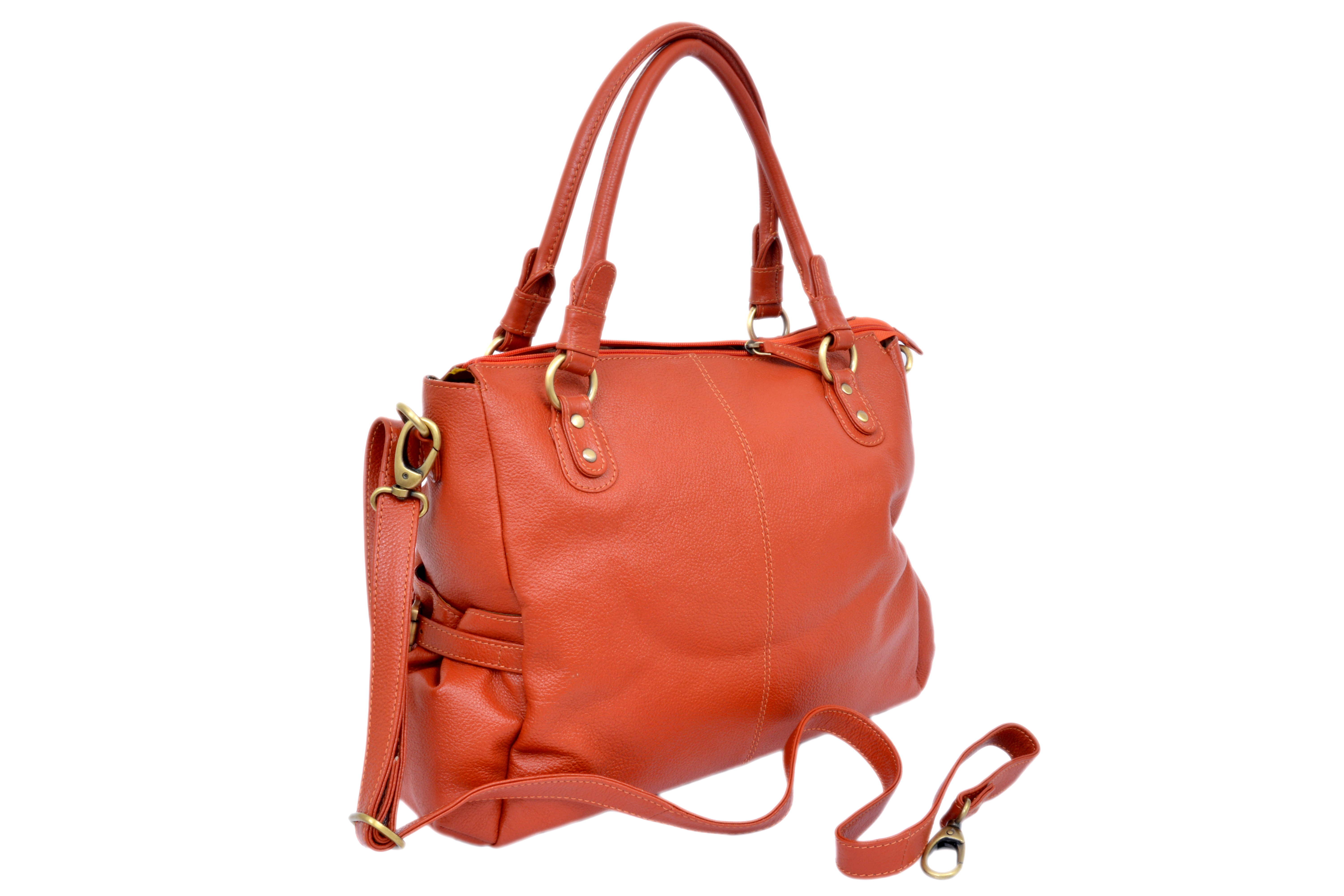 Red Leather Hand Bags