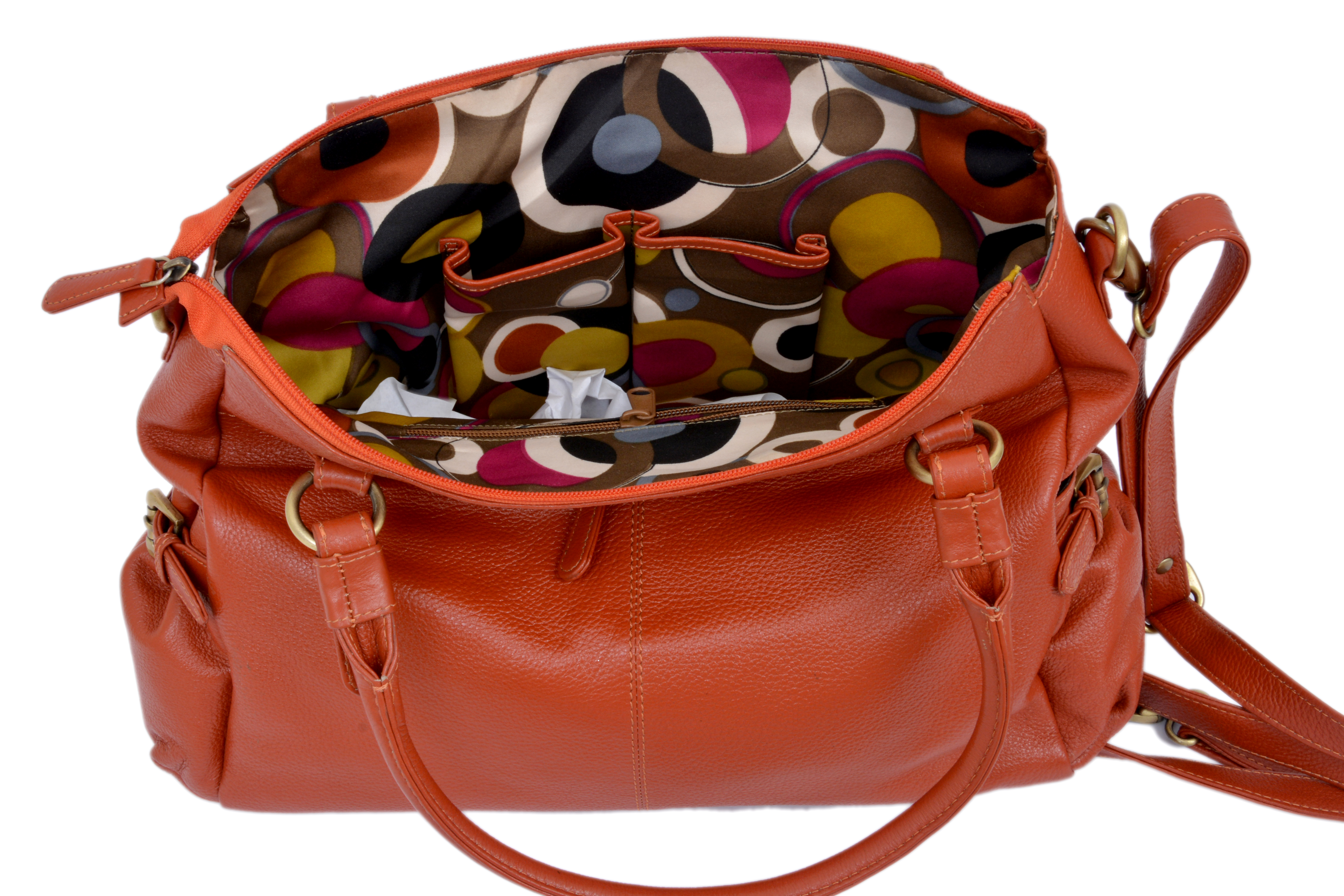 Red Leather Hand Bags