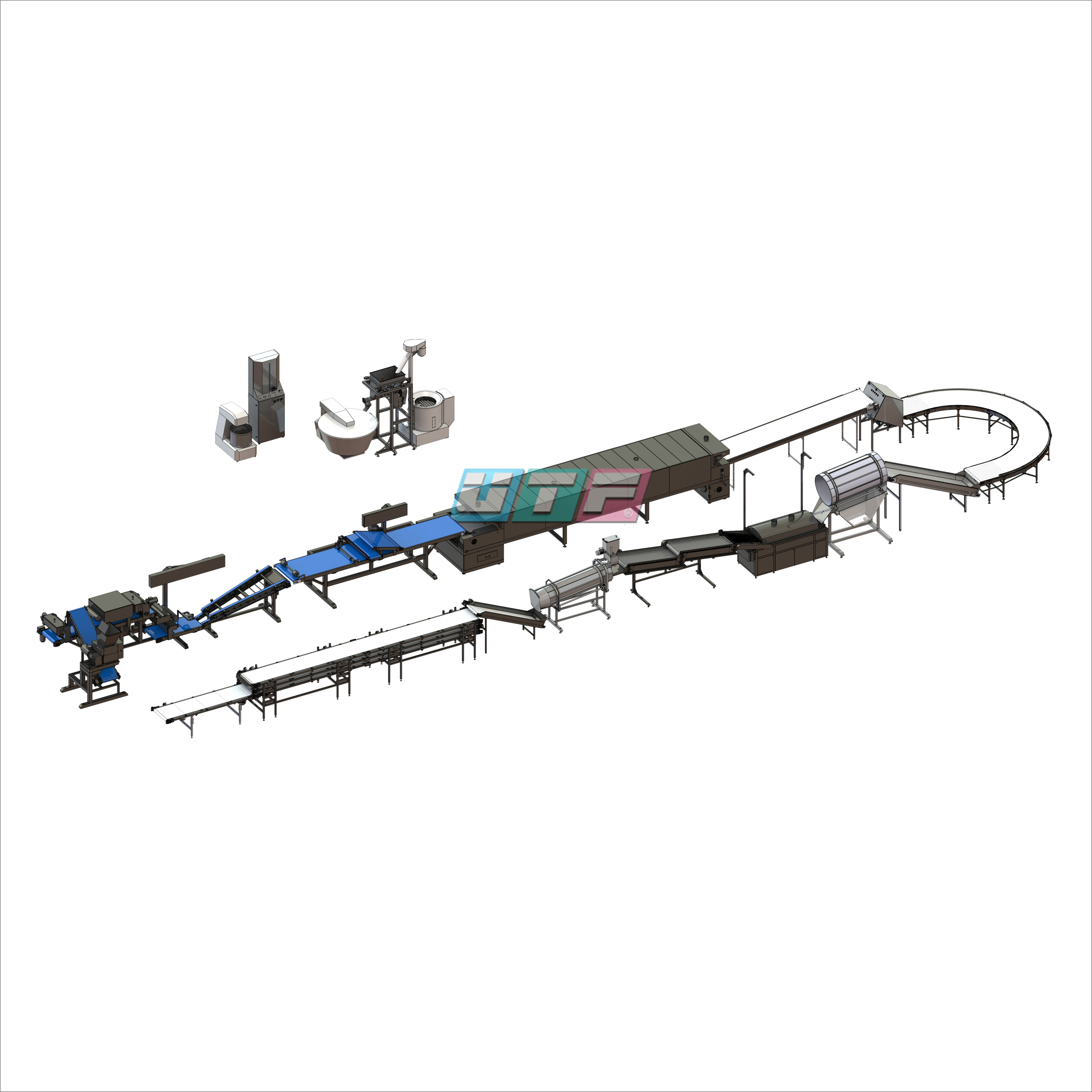 Automatic Multi Grain Chips Production Line Capacity: 150-500 Kilogram(kg)
