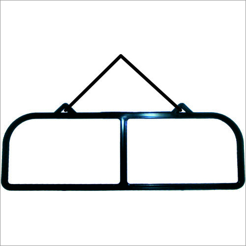 Plastic Pouch Hanger 2 Window - Recycled P.P. Plastic, 273mm x 90mm | Black, Durable, Easy Hanging, Two Windows, Retail Ready