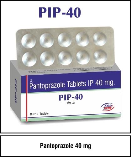 Pantoprazole - 40 mg Tablets, Medical Grade for Bacterial Control and Disease Treatment, Suitable for Adults and Children, Store in Cool Place