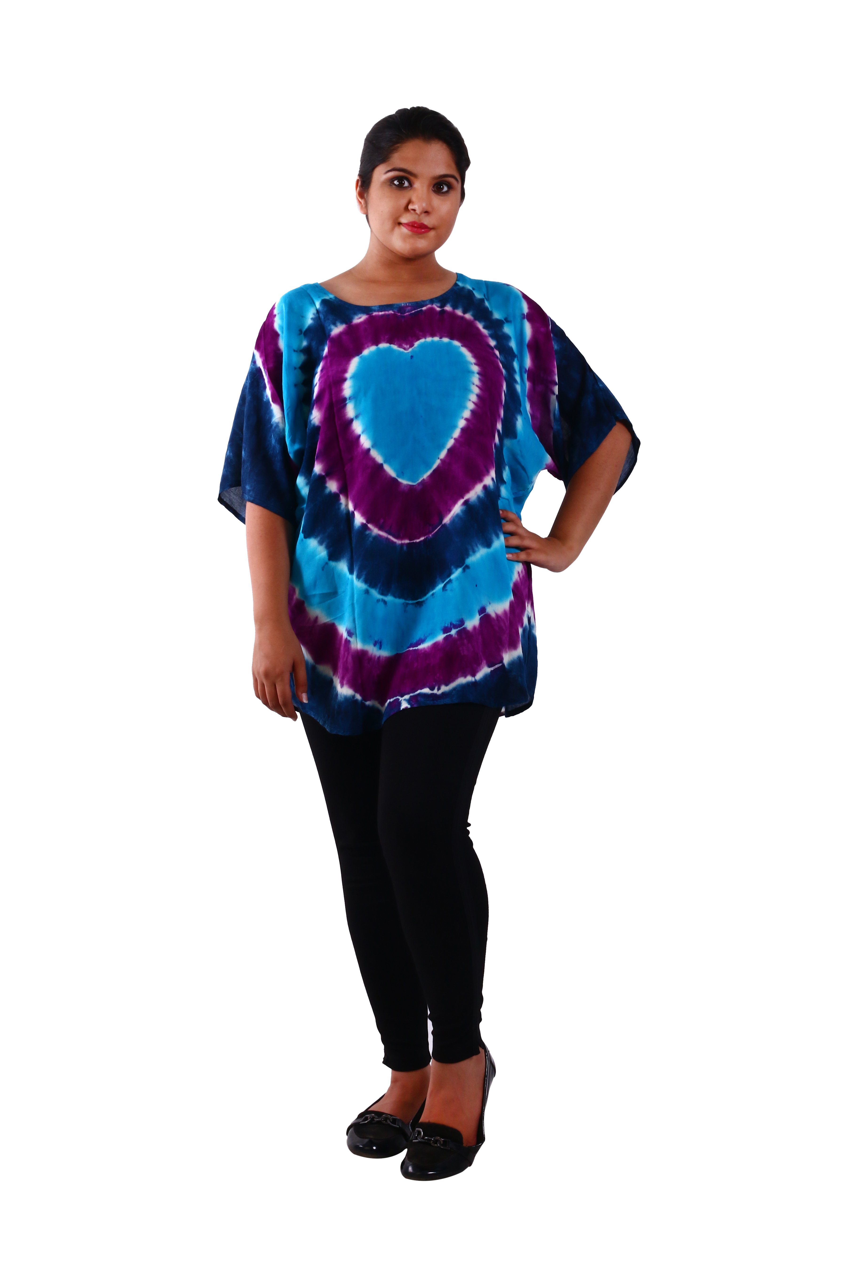 Red And Green Rayon Blouse