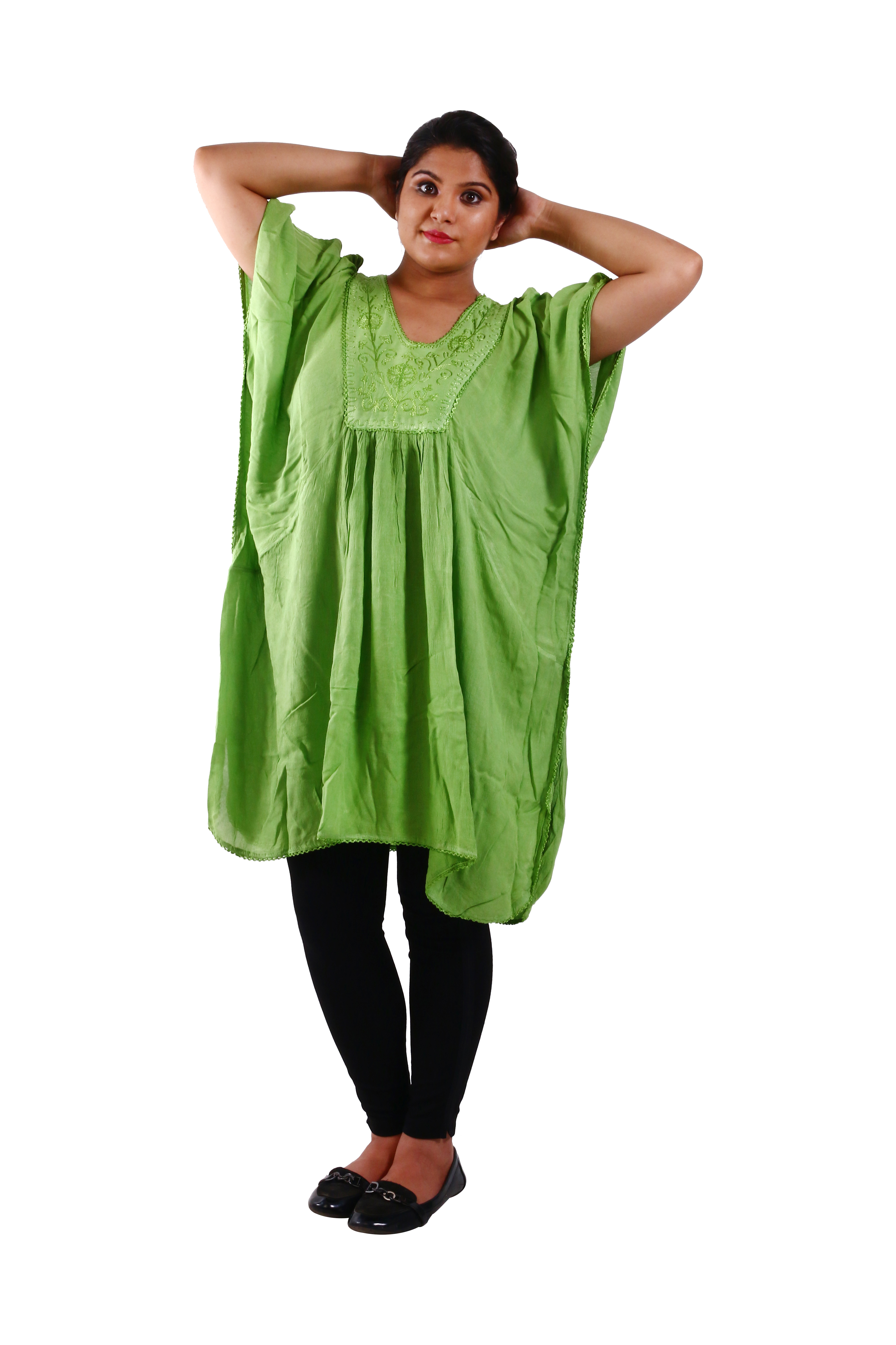 Sky Blue Rayon Kaftan