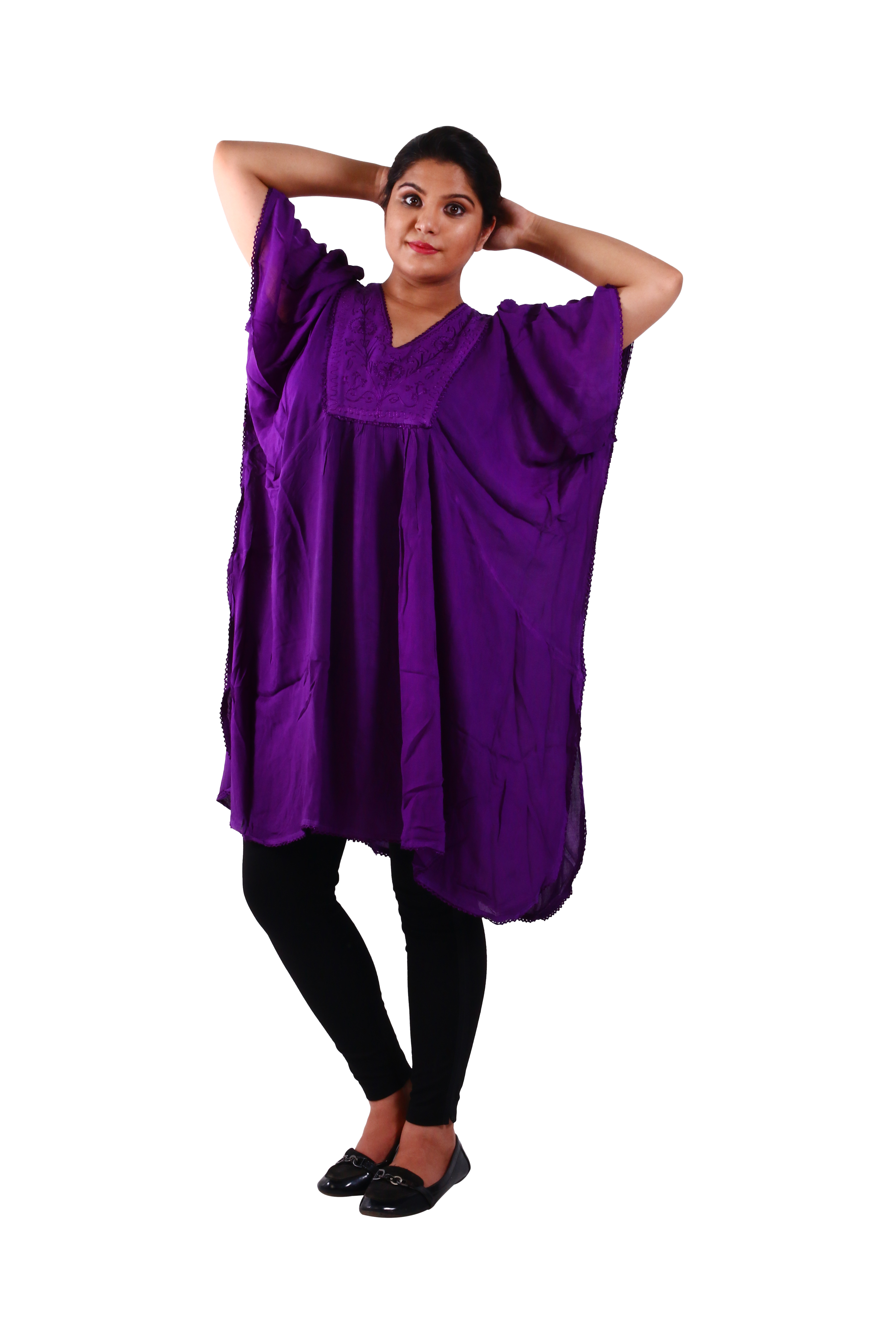Sky Blue Rayon Kaftan