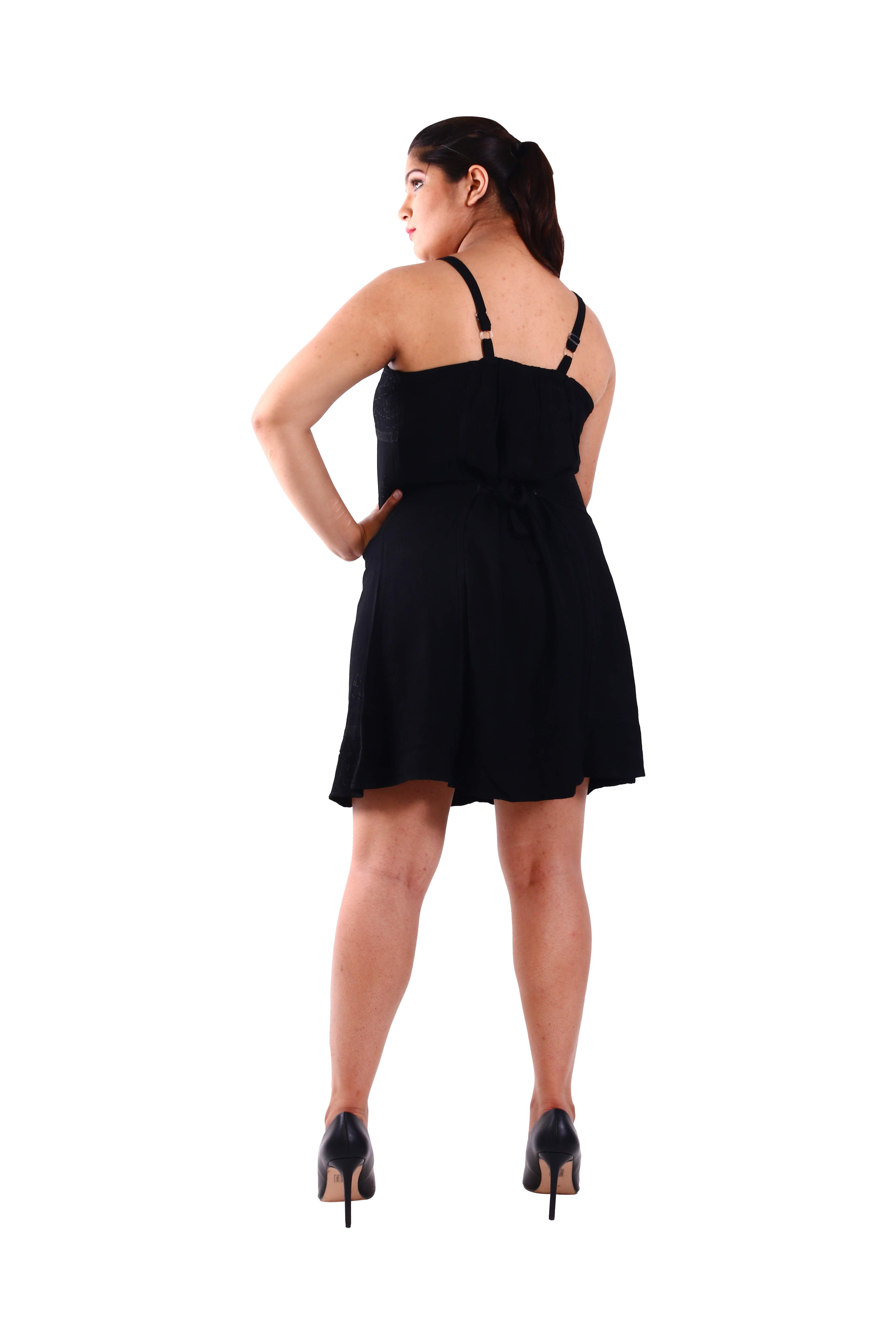 Dark Blue Rayon Sundress