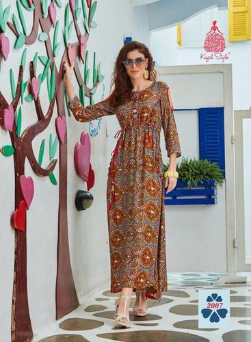 Multi Color Ladies Fancy Kurti