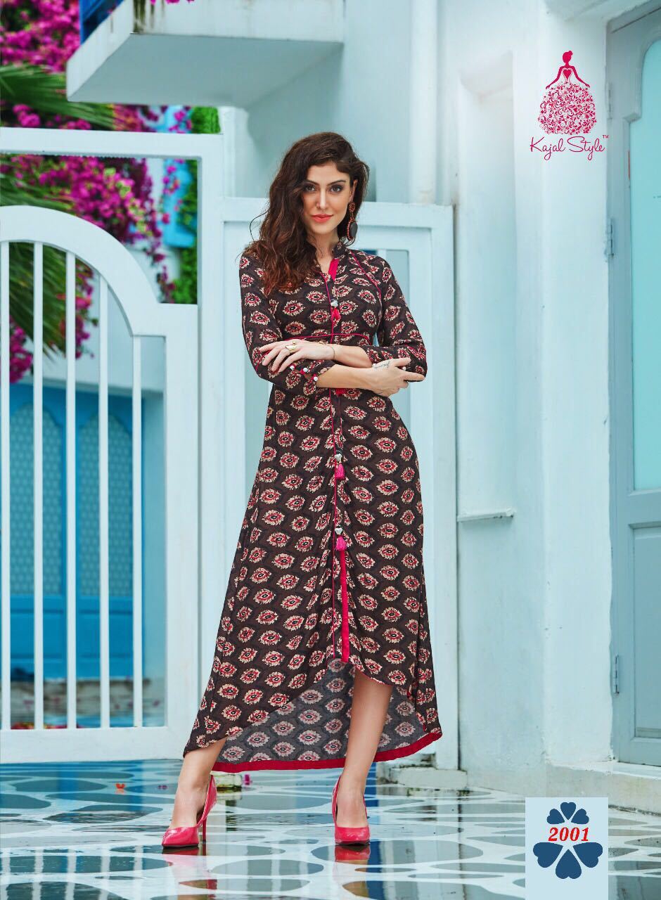 Multi Color Ladies Fancy Kurti