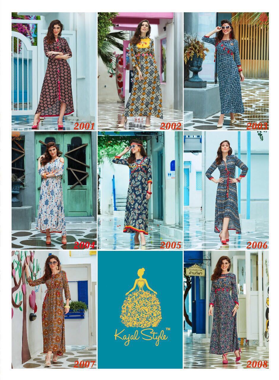 Multi Color Ladies Fancy Kurti