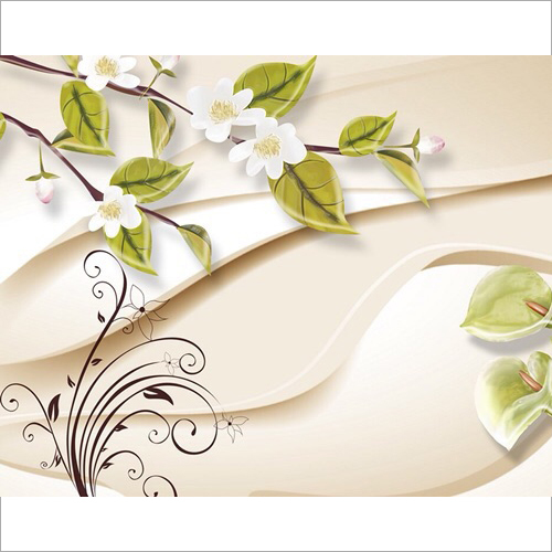 3D Leaf Design Wallpaper