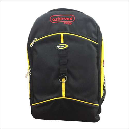 Stylish College Bag - Cotton Material, 500-2500 Grams, Black and Yellow Color | Trendy Design for Students