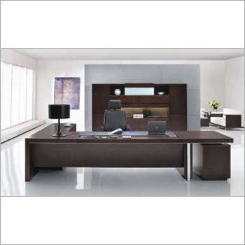 Office Executive Table - MDF Board with Steel Accents | Modern Design, Custom Colors, 1-Year Warranty