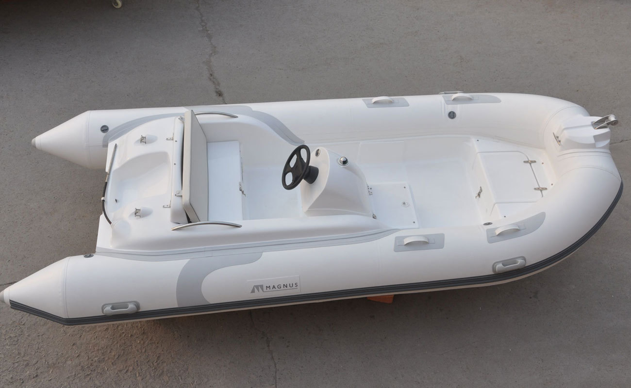 Liya 11ft/3.3m Inflatable Rib Boat - Hypalon Tubes, 3 Air Chambers, 5-person Capacity | Safe, Durable, And Versatile For Cruising, Fishing, And Transportation