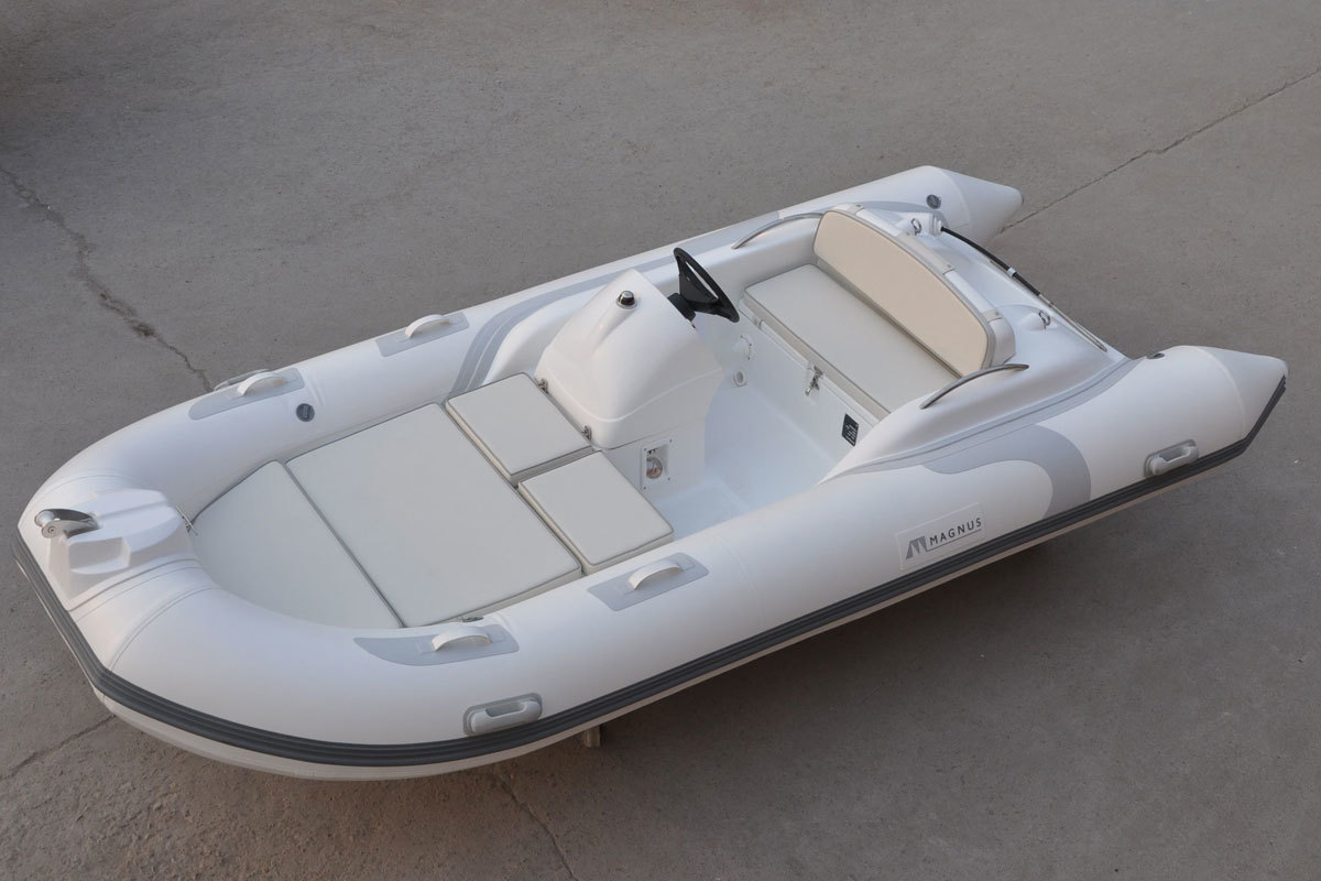 Liya 11ft/3.3m Inflatable Rib Boat - Hypalon Tubes, 3 Air Chambers, 5-person Capacity | Safe, Durable, And Versatile For Cruising, Fishing, And Transportation
